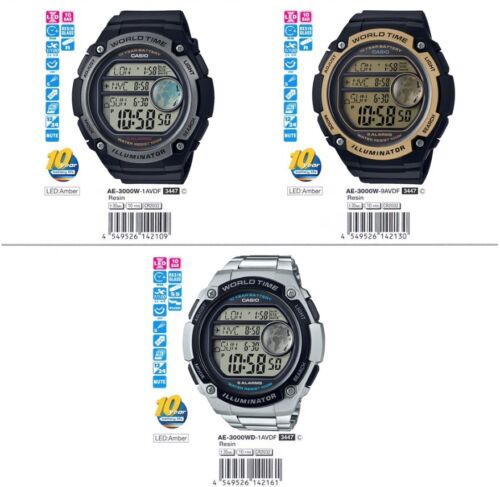 Casio CPA-100D Men's Resin/Steel Multi Time Digital CASIO ISLAMIC PRAYER Watch - Picture 8 of 37