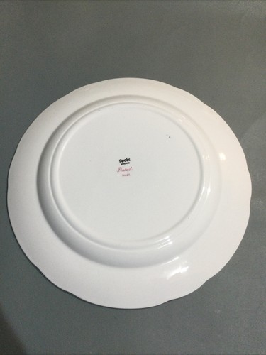Placa de coleccionista con estampado rosa y blanco Spode - cola de pinza - Imagen 3 de 5