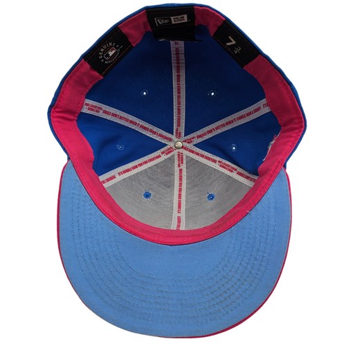 AZ Diamondbacks New Era Big League Chew Cotton Candy Blue/Pink Fitted Hat 7 3/4 - Picture 10 of 14