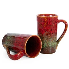20 OZ Coffee Mugs, Ceramic Coffee Cups with Large Handle, Tall Coffee Mugs Un...