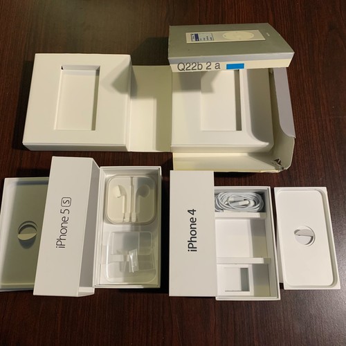 Apple iPhone 4, 5s, iPod Mini BOITES UNIQUEMENT avec manuel, écouteurs, disque - Photo 6 sur 10