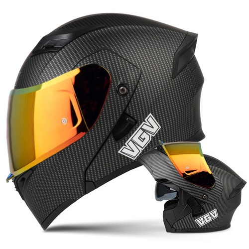 Bluetooth DOT ECE Modular Motorcycle Helmets Dual Lens Flip Up Motorbike Helmet - Picture 36 of 72