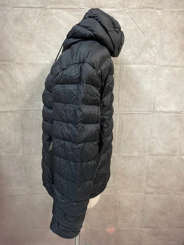 Jaqueta Polo Ralph Lauren Feminina Preta com Capuz Zíper Completo Tamanho G - Imagem 2 de 4