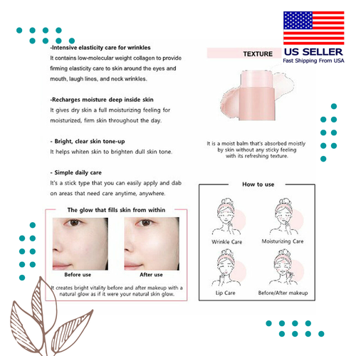 RiRe Collagen Multi Balm Stick Stick 15g x Anti - Wrinkle x Korean Skincare - Picture 2 of 2