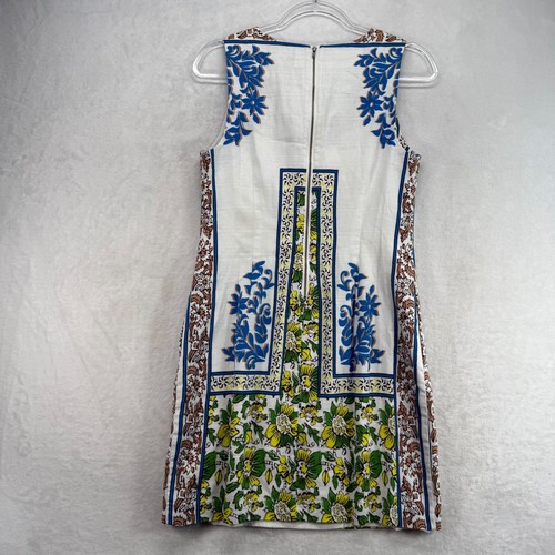 Plenty by Tracy Reese Floral Print Dress Lace Up Sleeveless Casual White S - Picture 9 of 10