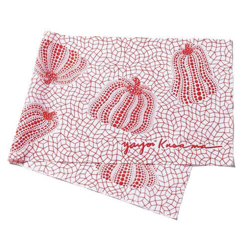 Yayoi Kusama "RED PUMPKIN" Polka Dot TENUGUI COTTON TOWEL - Picture 2 of 2