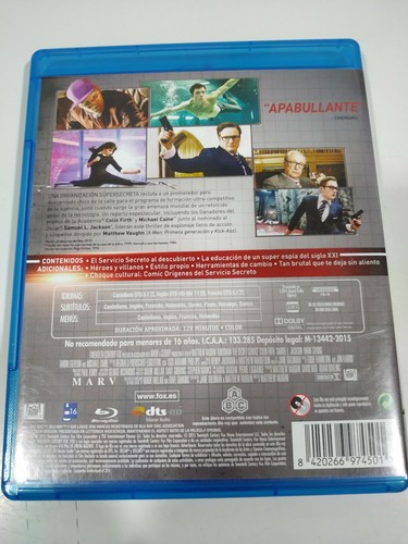 Kingsman Servicio Secreto Colin Firth - Blu-Ray Español Ingles - Imagen 2 de 6