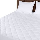 Quilted Fitted Mattress Pad (Twin) - Elastic Fitted Mattress Protector