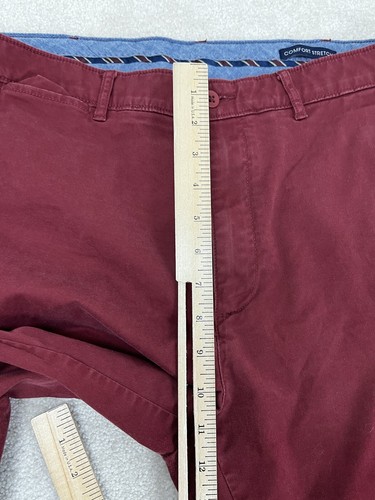 Daniel Cremieux Pants Mens 36 30 Red Chino Khaki Cotton Preppy Casual - Picture 5 of 14