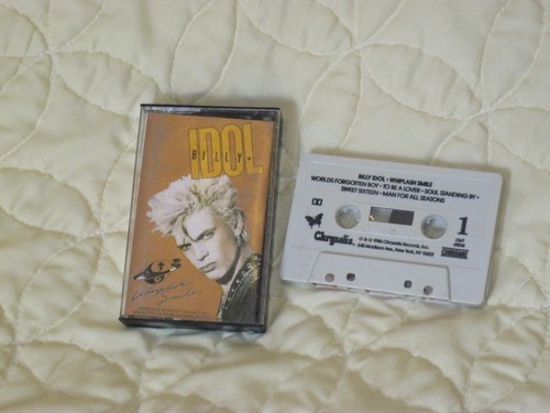 Billy Idol Whiplash Smile Cassette Tape Worlds Forgotten Boy Sweet Sixteen - Picture 1 of 4