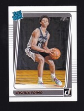 2021-22 Donruss Joshua Primo Rated Rookie #212 San Antonio Spurs