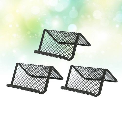 3pcs Portable Iron Net Name Business Holder Name Organizer Business - Afbeelding 7 van 11