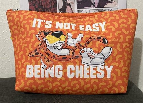 Cheetos Chester Cheetah Large Orange Cosmetics Toiletries Bag New - NWT