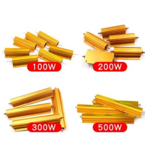 5W 10W 25W 50W 100W 200W 300W 500W Gold Aluminium Schalenwiderstand RX24 Serie - Picture 5 of 7