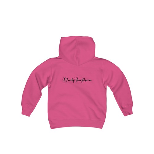 Happy Valentine's Day w/ Black Heart Youth Kid's Unisex Hooded Sweatshirt/Hoodie - Picture 17 of 19