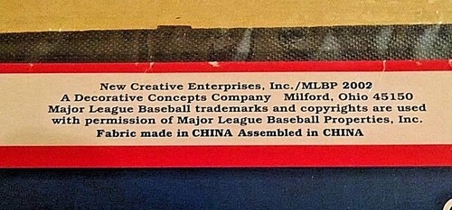 NEW YORK METS FLAG MLB BASEBALL MINI TEAM 2002 11X15 APPLIQUE 58306 NEW SEALED* - Picture 3 of 7
