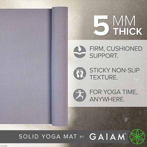 GAIAM yoga mat 5mm thick,quality,HALF PRICE! - Picture 2 of 4