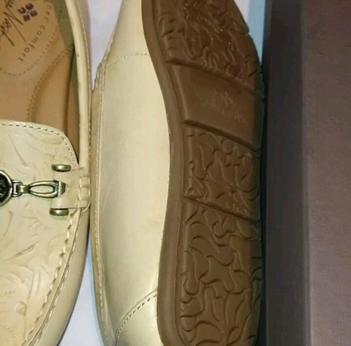 Patricia Nash Trevi Women's Leather Slip On Loafer Shoes Size 6M, NIB Rattan - Picture 9 of 9