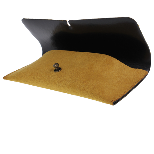 Brillen Etui Brillentasche Wildlederlook Amarillo Brillenetui mit Kordelzug Gelb - Picture 6 of 7