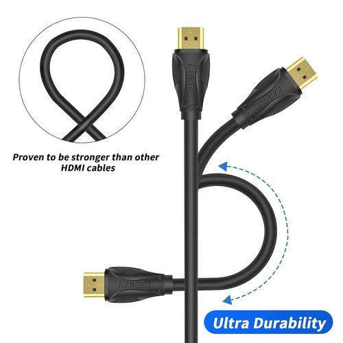 4K HDMI Cable 120ft, High Speed Hdmi Cables (HDMI2.0,18Gbps,1080P) - Picture 5 of 11