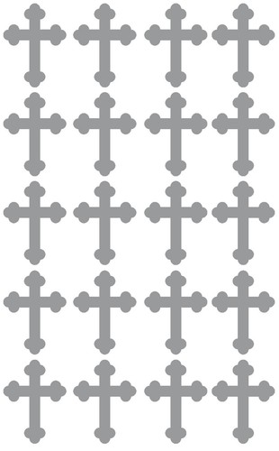 20 x Cross Crucifix stickers Crafting Scrapbooking Cardmaking Wall Mirror Window - Picture 17 of 19
