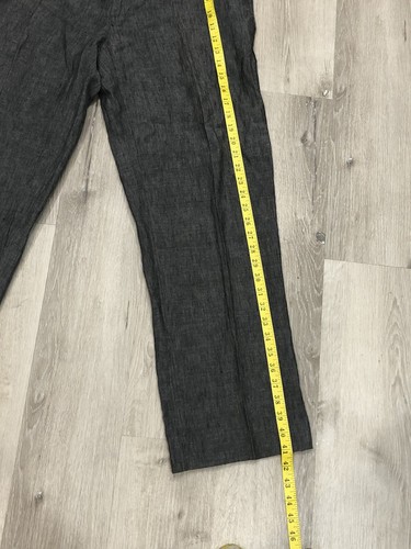 Orvis Linen Pants Men’s 36 Gray Flat Front Lightweight Classic Straight Leg - Picture 4 of 9