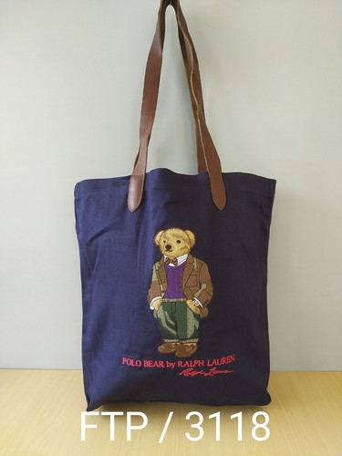 Polo Ralph Lauren Polo Bear Baumwolle Canvas Beuteltasche Tasche kostenloser Versand FTP/3118 - Bild 14 von 14
