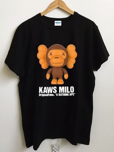 Bape X Kaws >> New A Bathing Ape X Bape X Baby Milo X Kaws X Uniqlo 2017 Black T Bape X Kaws >> New A Bathing Ape X Bape X Baby Milo X Kaws X Uniqlo 2017 Black T