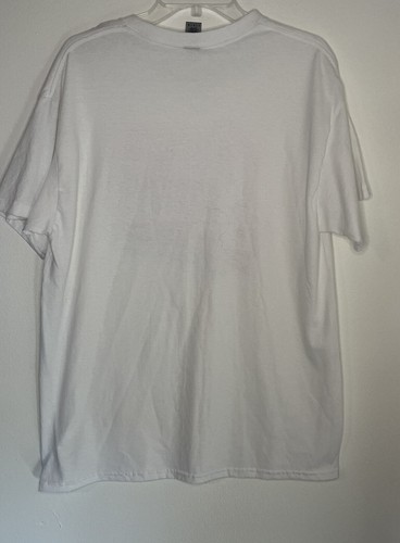 Camisa David Bowie Blanca Diseño Estereoscópico Anaglifo Grande L Ziggy Stardust NUEVA - Imagen 3 de 5