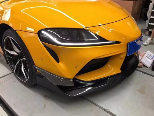 CARBON FIBER Front Bumper Canard Splitter For 2019-2024 Toyota GR Supra A90 A91 - Picture 5 of 14