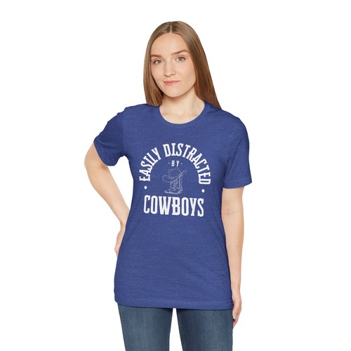 Ladies Cowboy Lover Tee - Womens Jersey Short Sleeve, Western gift for her - Picture 25 of 31
