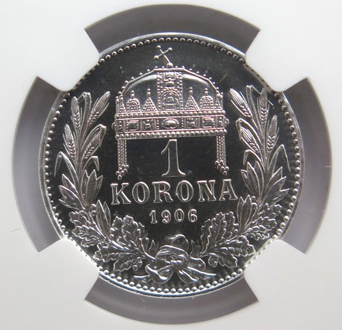 [R3636] 1 Korona 1906 KB BP Restrike, Ungarn, Franz Joseph I. (1848-1916)