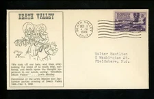 US Postal History Westward Expansion Lewis Manley Jayhawker 1949 Death Valley CA