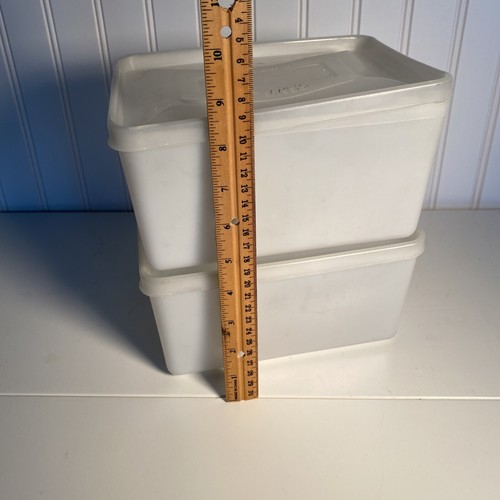 Vintage Republic Freezette Container Ice Cream Container Size Lot Of 2 - Picture 2 of 7