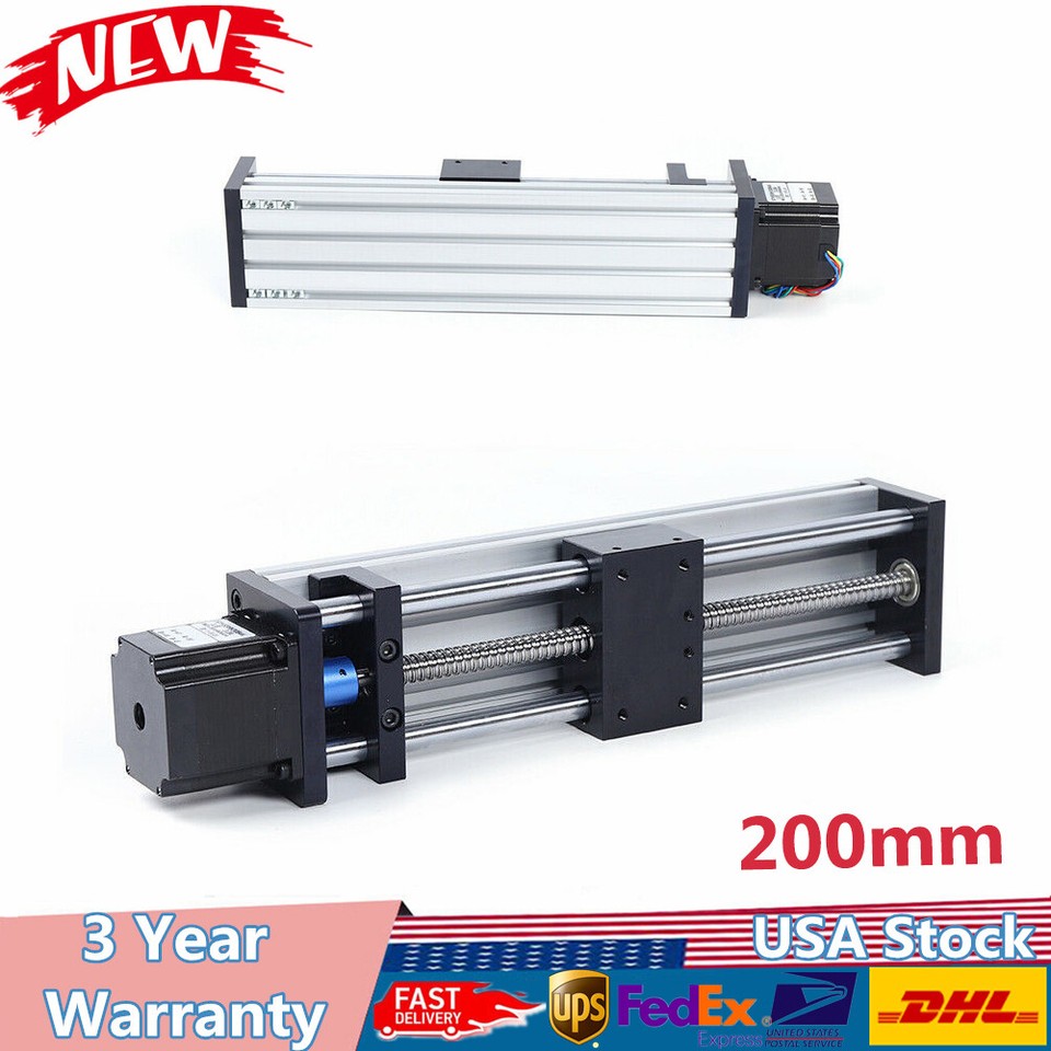 CNC Linear Actuator Ball Screw Slide Stage Rail Guide Motion Table Nema ...
