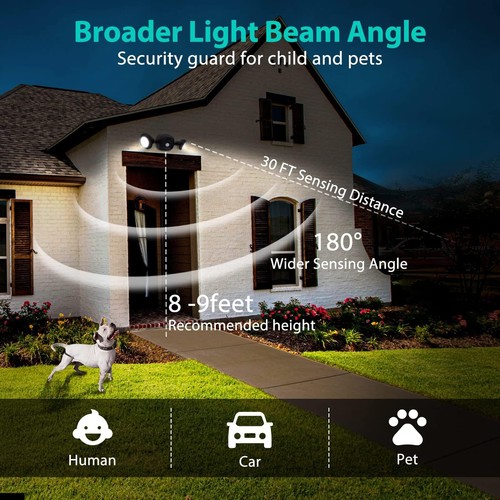 LED Außenleuchte mit Bewegungsmelder Batterie Wandleuchte Außenlampe Wandlampe - Bild 9 von 19
