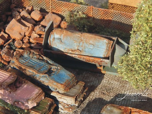 H0 1:87 Schrott Autos US rostig 28368 Juweela 12 Stk. Ladegut Modelleisenbahn - Picture 3 of 7