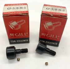 Lot of 2 : McGill CF-5/8-N-S 5/8” CF5/8NS Cam Follower Lubri-Disc Bearing NOS