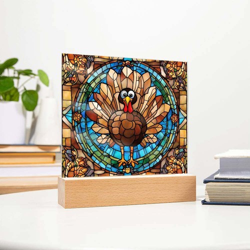 Thanksgiving turkey acrylic plaque - Bild 6 von 9