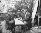 New 11x14 Civil War Photo: Officers Play Dominoes, Camp Winfield Scott, Yorktown