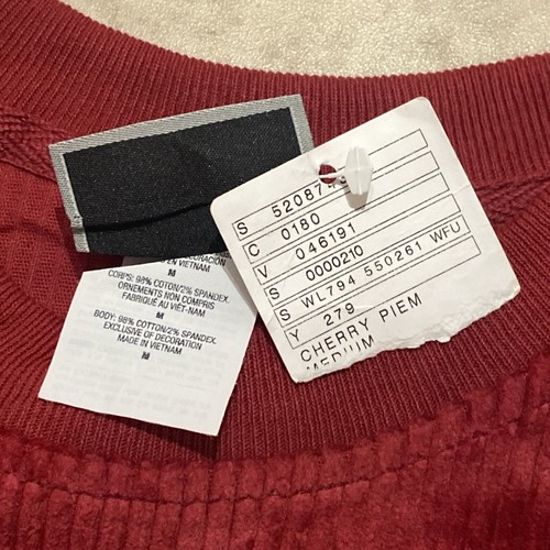 Sudadera corta de pana Champion para mujer - talla M - rojo cereza - nueva con etiqueta - Imagen 11 de 12