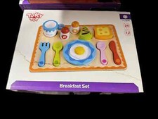 Tooky Toy Wooden Breakfast Set **Read Description**