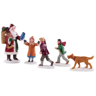 LEMAX 92745 - PAPA CHRISTMAS!, SET OF 5 - Weihnachtsdorf Winterdorf NEU