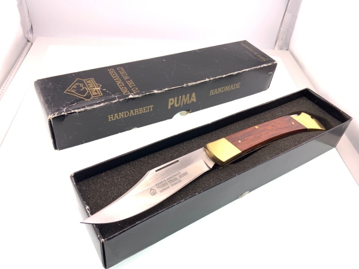 Puma 975 Trail Boss Knife With Jacaranda Handles Black Box Puma 975 Trail Boss Knife With Jacaranda Handles Black Box
