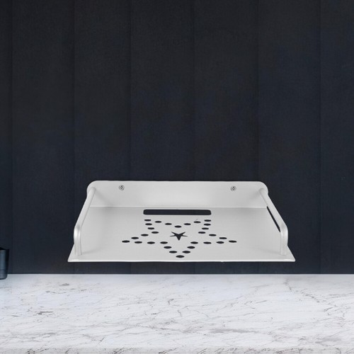  Aluminum Projector Wall Shelf Router Storage Rack Floating Entertainment Center - Picture 3 of 12