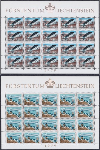 Liechtenstein 1979 Europa, 20er Bogen, Michel 723-724, postfrisch ss