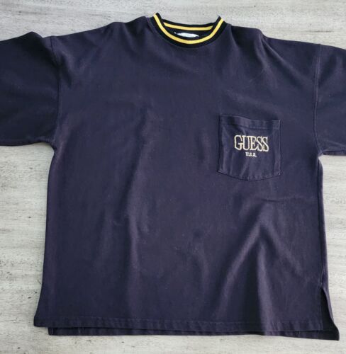 Vintage 90s Guess By Georges Marciano Longsleeve Shirt XL Oversized Baggy USA - Picture 4 of 11