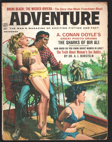 MAG: Adventure 12/1962-Air boat cover- Norman Saunders-Vengeance Island-Hugh ...