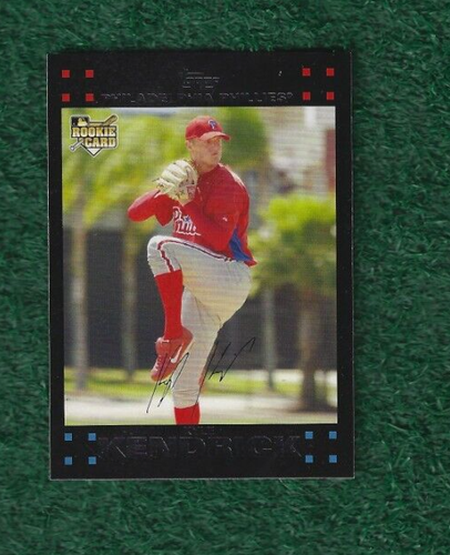 KYLE KENDRICK - 2007 TOPPS UPDATES & HIGHLIGHTS ROOKIE CARD # UH186 - PHILLIES - Picture 2 of 3
