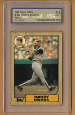 "USA 9.5" 1987 Topps Tiffany BARRY BONDS Rookie RC Pittsburgh Pirates MINT+ #320
